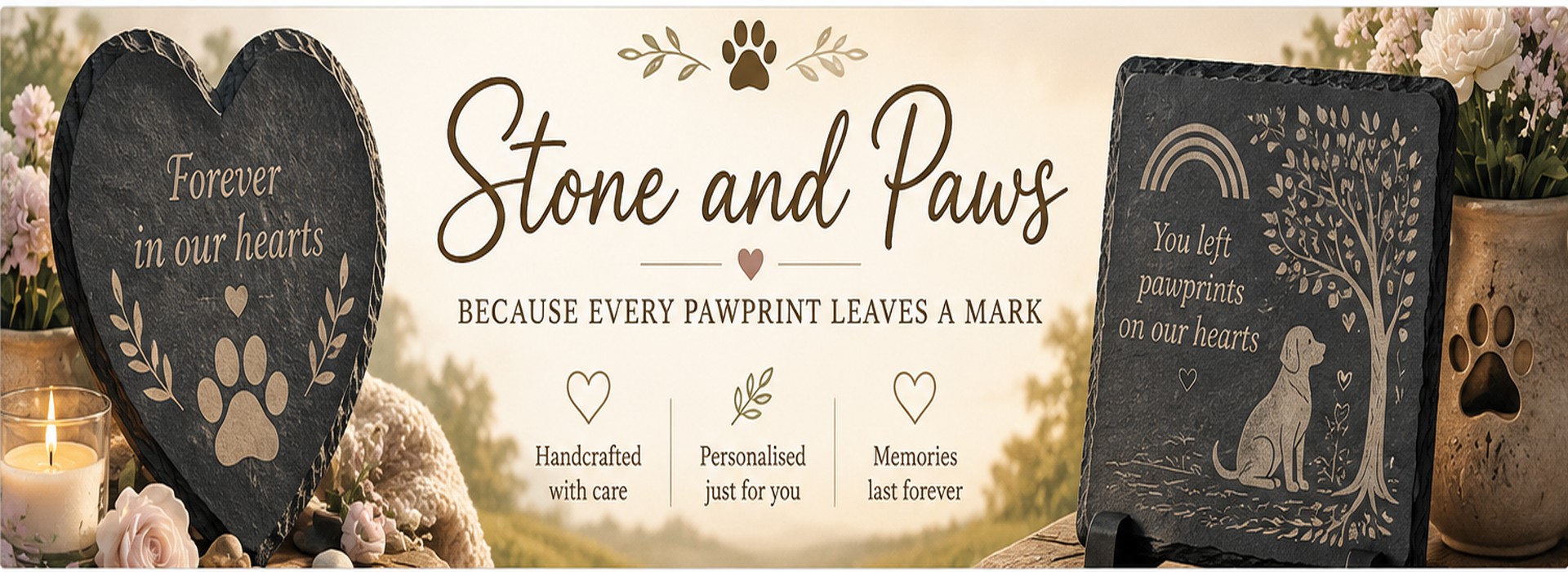 Stone & Paws handcrafted pet memorials